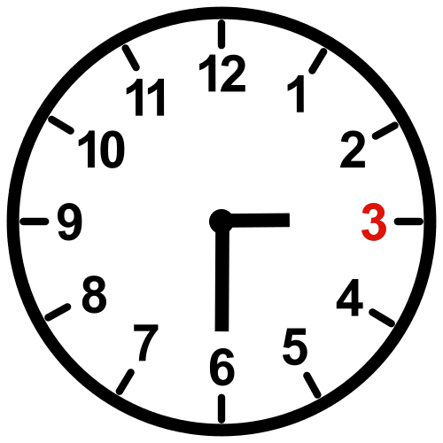 Half Past Three In ARASAAC Global Symbols