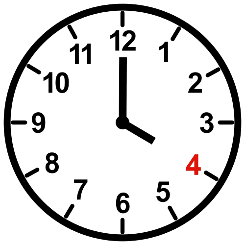 four o'clock