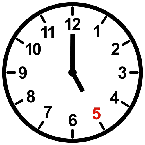 five o'clock