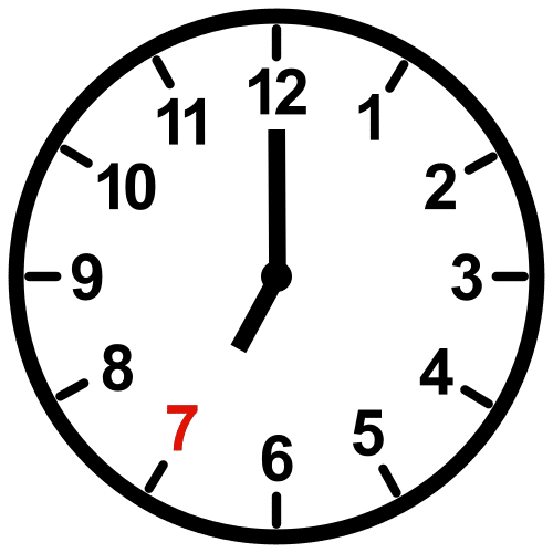 seven o'clock