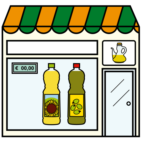 vegetable oil store