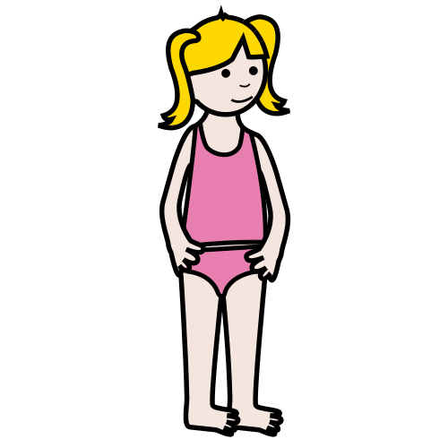 niÃ±a en ropa interior