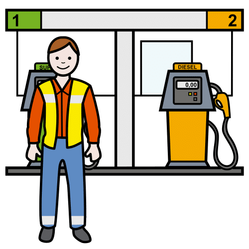 gasoline station worker