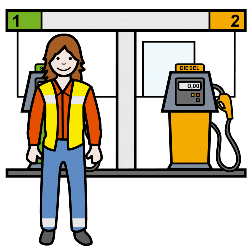 gasoline station worker