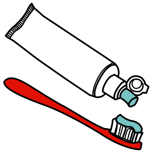 cepillo y pasta de dientes