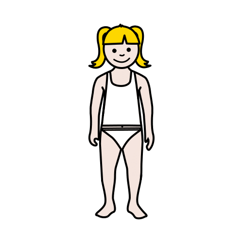 niÃ±a en ropa interior