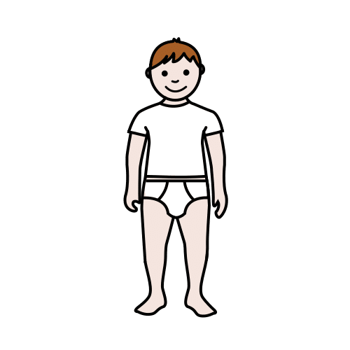 boy in underwear