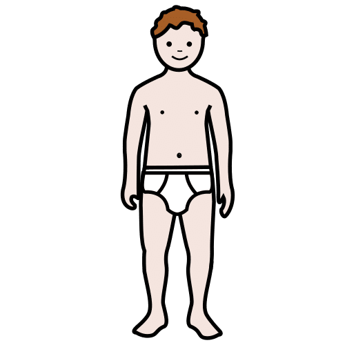 uomo in biancheria intima