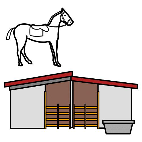 étable de chevaux