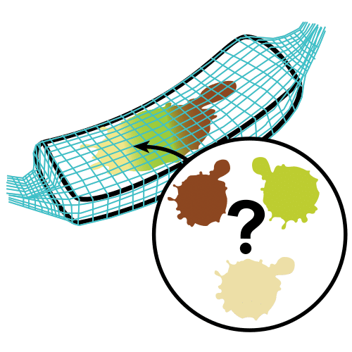 compresa higiénica manchada