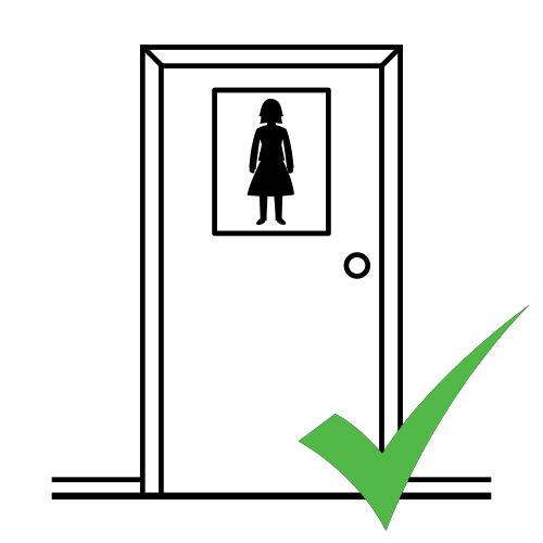 permitido ir al baño