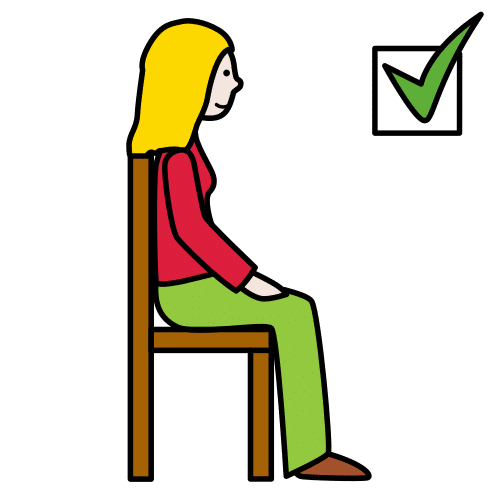 sentar correctamente