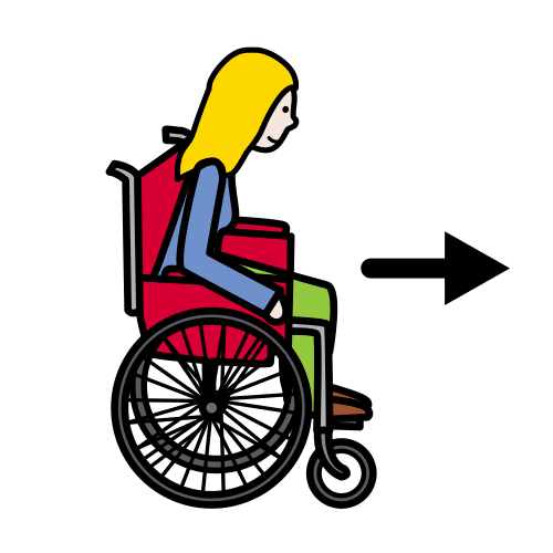 ir en silla de ruedas