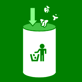 Garbage In Dustbin