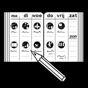 Planner With Pictograms