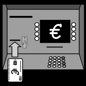 Geldautomaat Bankkaart In