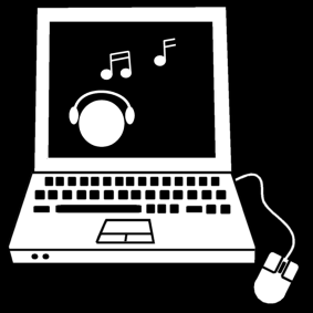 Laptop Muziek Luisteren