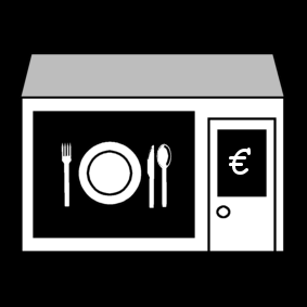Humoristisch Sinds scherp Restaurant in Sclera Symbols · Global Symbols