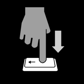 Toetsenbord Backspace Indrukken