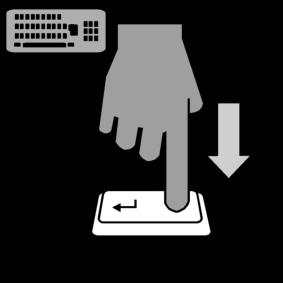 Toetsenbord Enter Indrukken