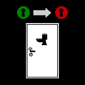 Toiletdeur Op Slot