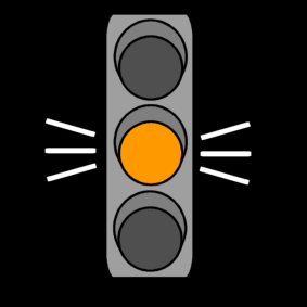 Verkeerslicht Oranje