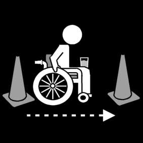 Wheelchair Water Cones
