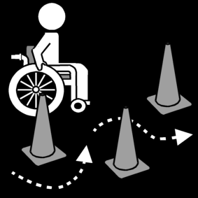 Wheelchair Zigzag Cones