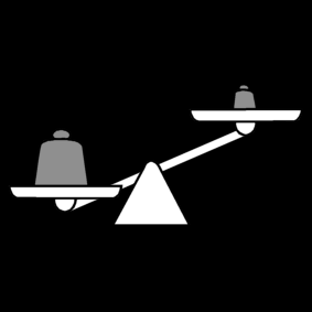 Weegschaal Balans Onevenwichtig