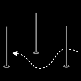 Slalommen Paaltjes