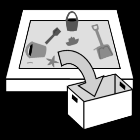 Zandbak Speelgoed Opruimen