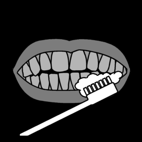 Brush Teeth Under in Sclera Symbols · Global Symbols