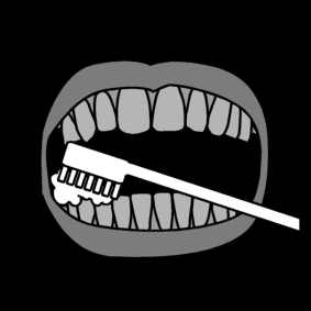 Brushing Your Teeth Below in Sclera Symbols · Global Symbols