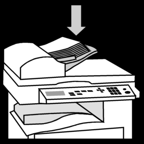 Kopieer Machine Papier Op Deksel