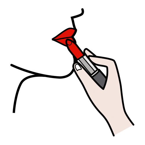 pintarse los labios