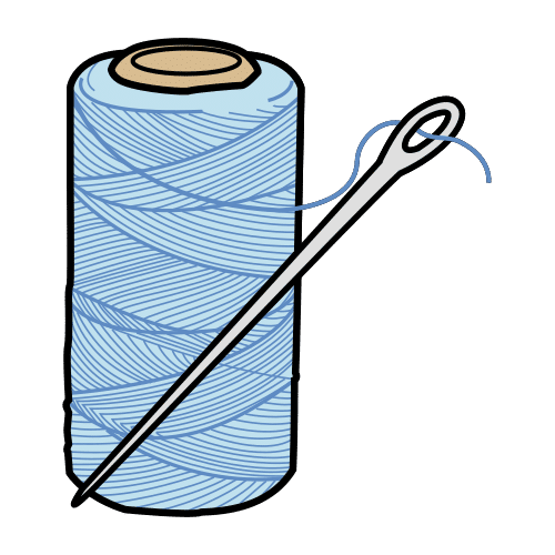 needle and thread roll in ARASAAC · Global Symbols