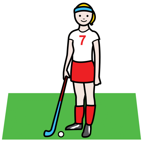 field-hockey player