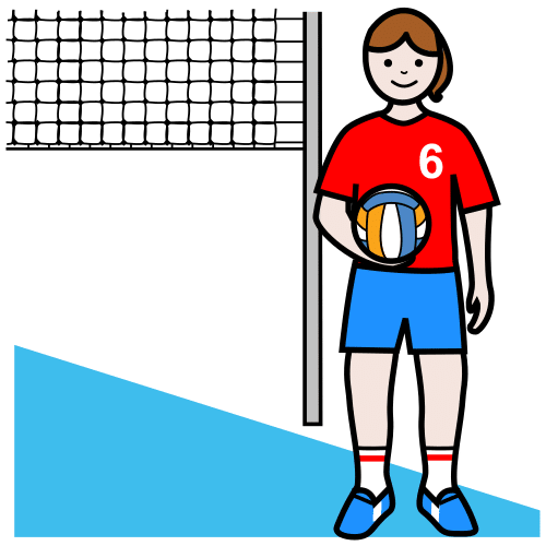 jugadora de voleibol