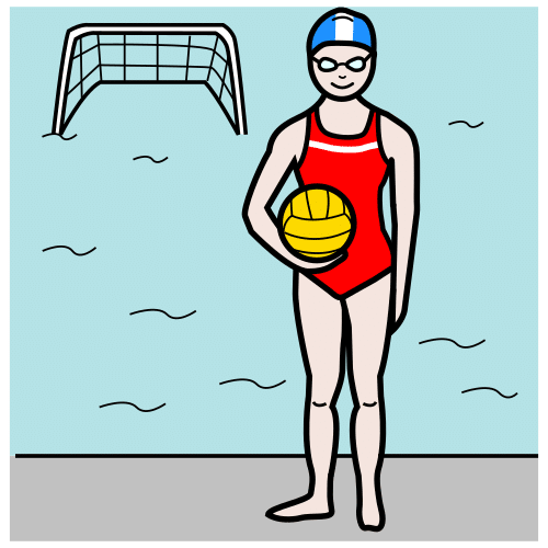 jugadora de waterpolo
