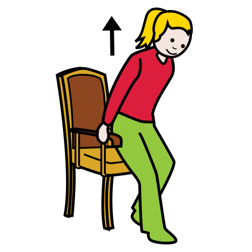levantar de la silla
