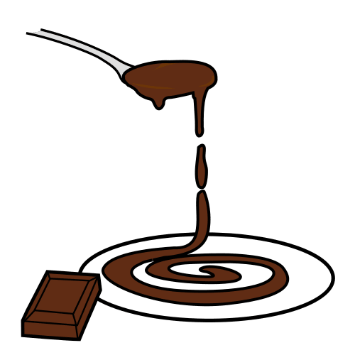 echar sirope de chocolate
