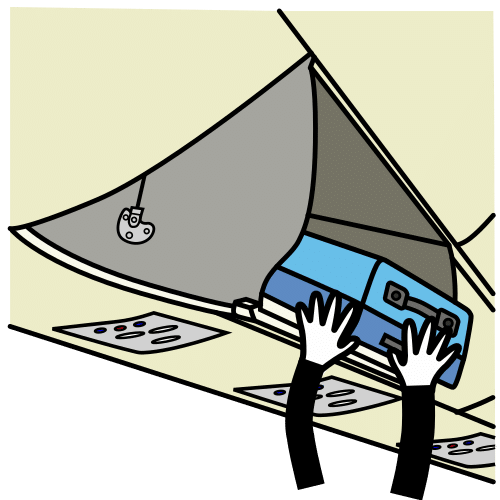 meter la maleta en el portaequipajes