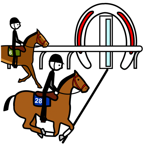carrera de caballos