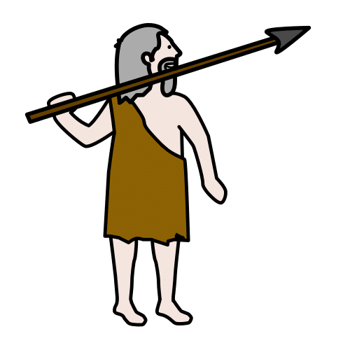 cazador prehistórico