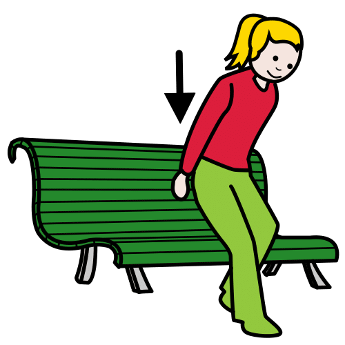 sit down on bench in Global · ARASAAC Symbols