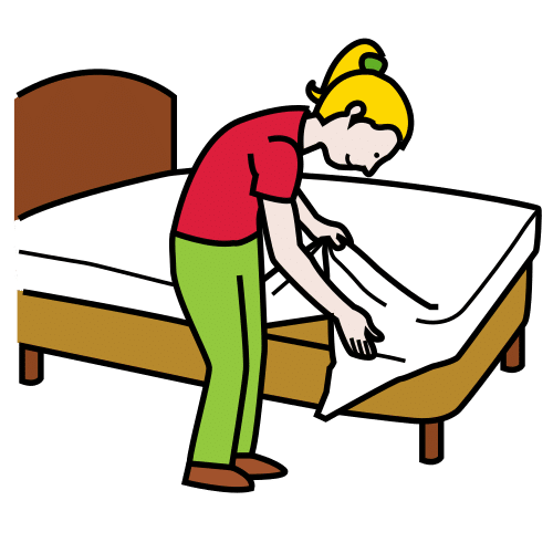 hacer la cama