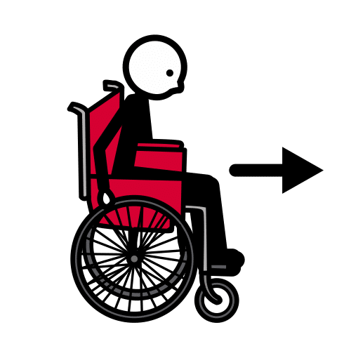 ir en silla de ruedas