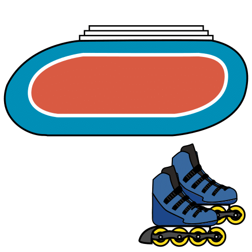 roller skating rink track