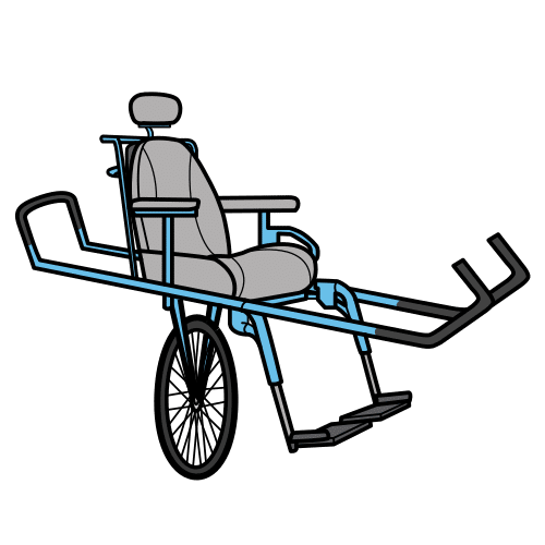 one-wheeled all-terrain chair