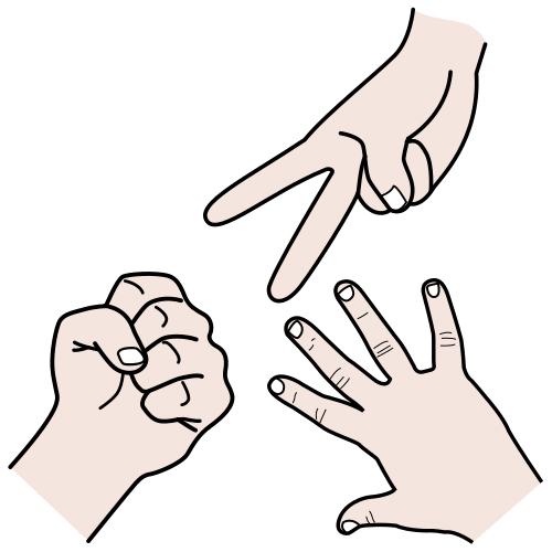 juego de piedra papel o tijera